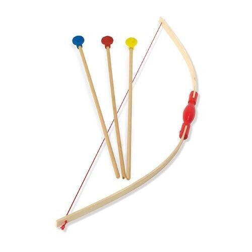 Set De Tir à L’arc Blue Sky – Jeu D’adresse Plein Air – 57 Cm, Arc + 3 Flèches Ventouses + Cible – Dès 6 Ans (Multicolore)