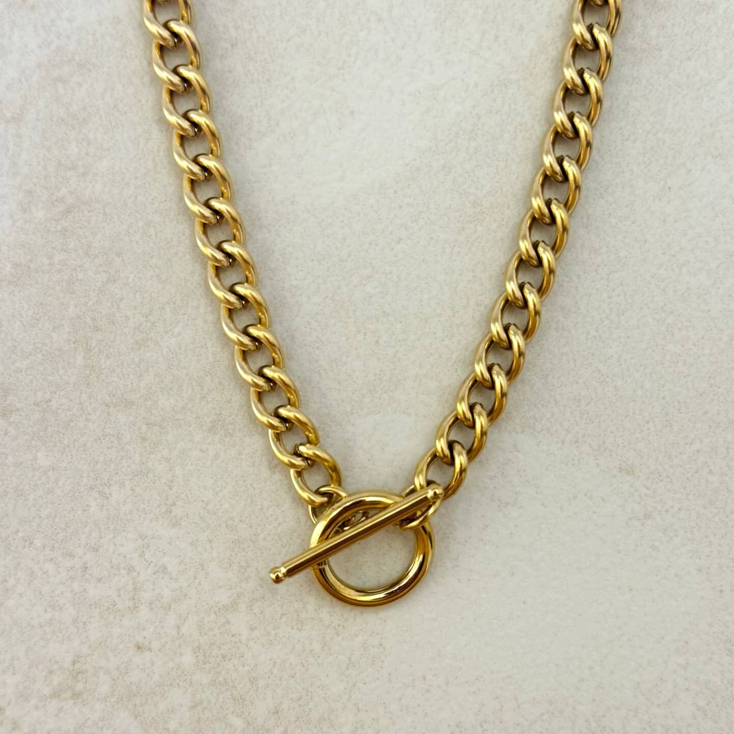 Collana con catena in acciaio inossidabile Biafra