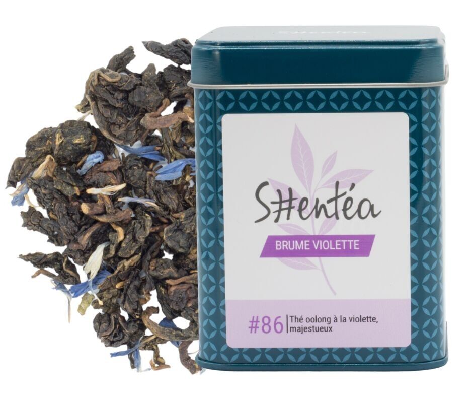 Violettblüten-Oolong-Tee – Violetter Oolong-Tee – VIOLET MIST – 100 g – Premium-Tee in Metalldose (lose)