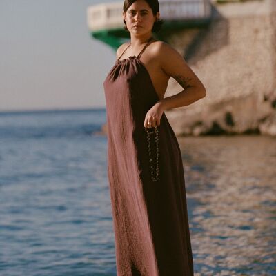 Vestido Lena - Borgoña