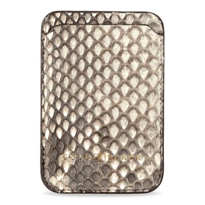 iPhone MagSafe Wallet - Python leather natural