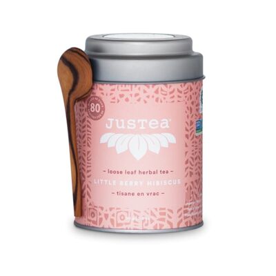 Justea | Little Berry Hibiscus | 90 gram | 40/80 kop| Losse thee | Biologisch| Fairtrade | Non-GMO