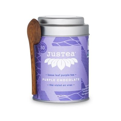 Justea | Purple Chocolate | 100 gram | 40/80 kop | Losse thee |Biologische | Fairtrade | Non-GMO.