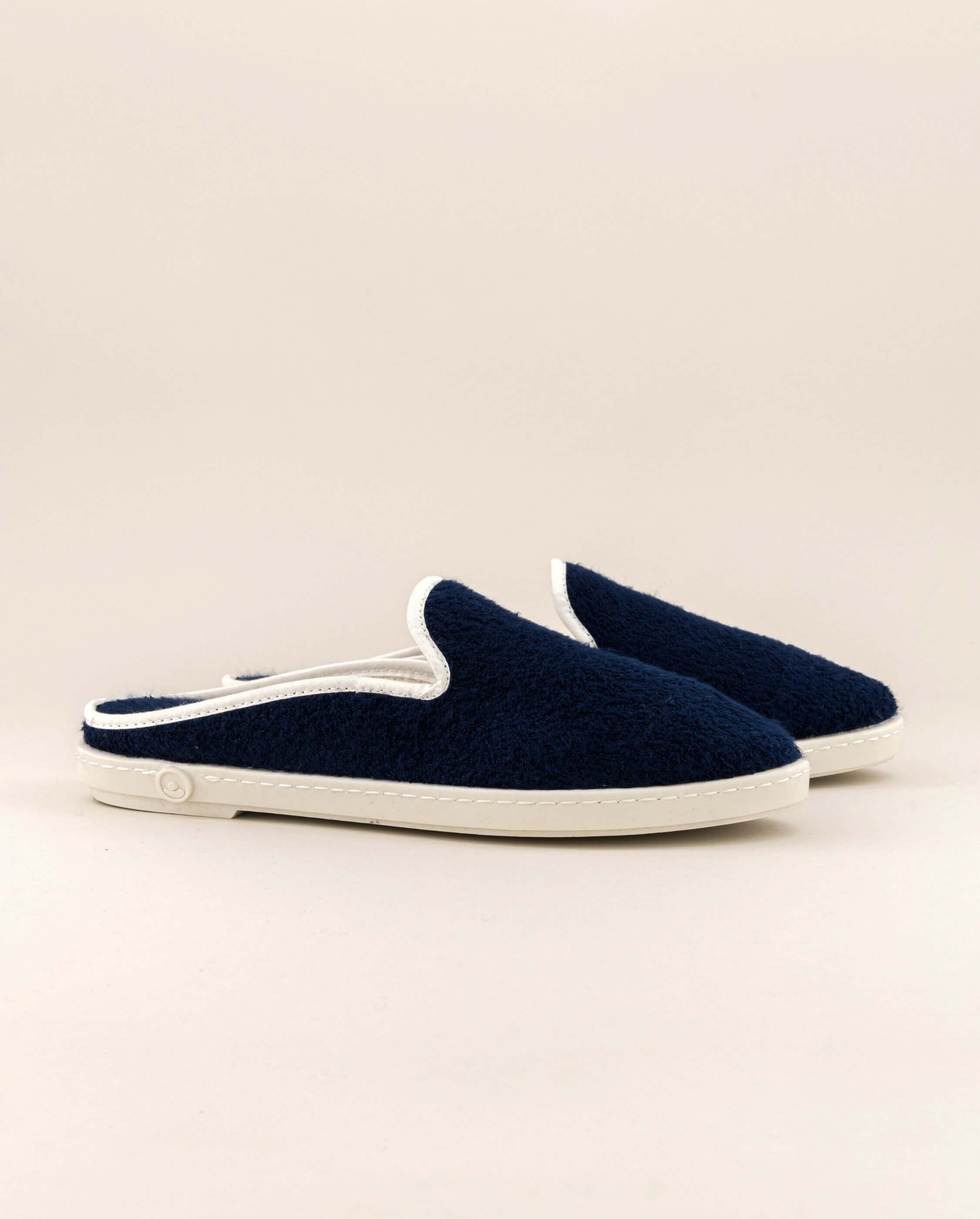 Ciabatta da donna in spugna, blu navy