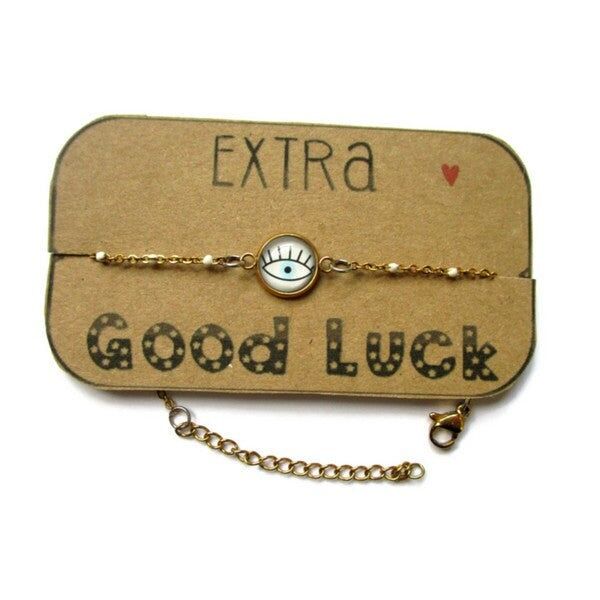 Bracelet Evil Eye finition dorée ou argentée