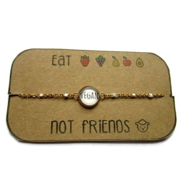 Bracelet Vegan finition dorée ou argentée