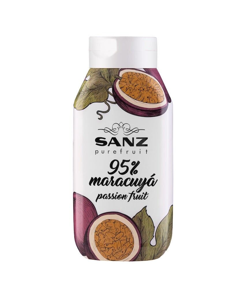 Passion fruit puree “Sanz” from Spain. 95% passion fruit content.0.67g