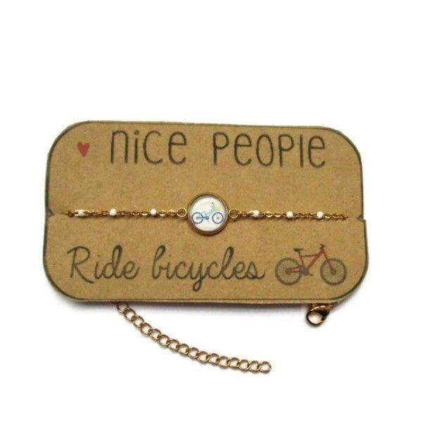 Bracelet Vélo finition dorée ou argentée