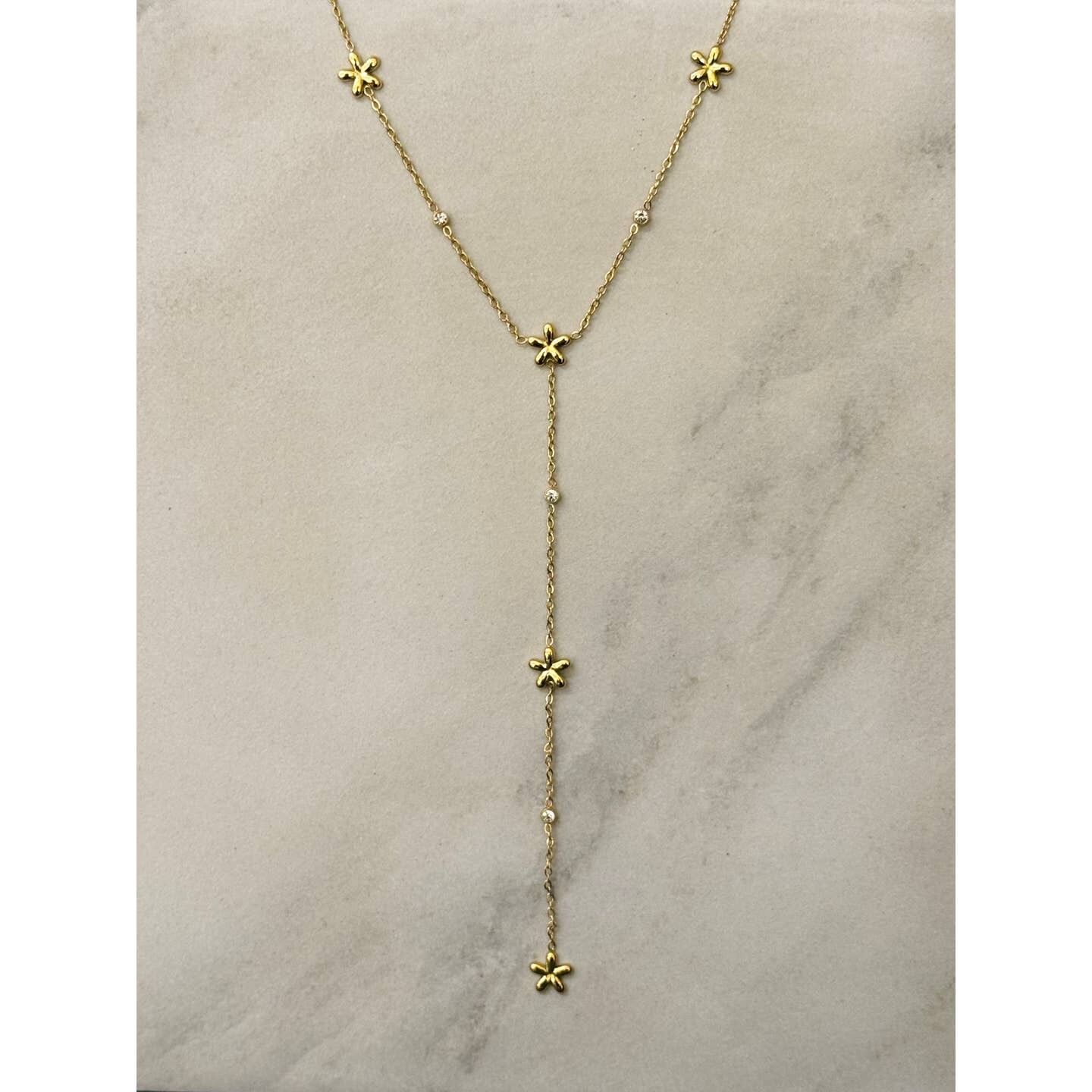 Collana lunga floreale estiva