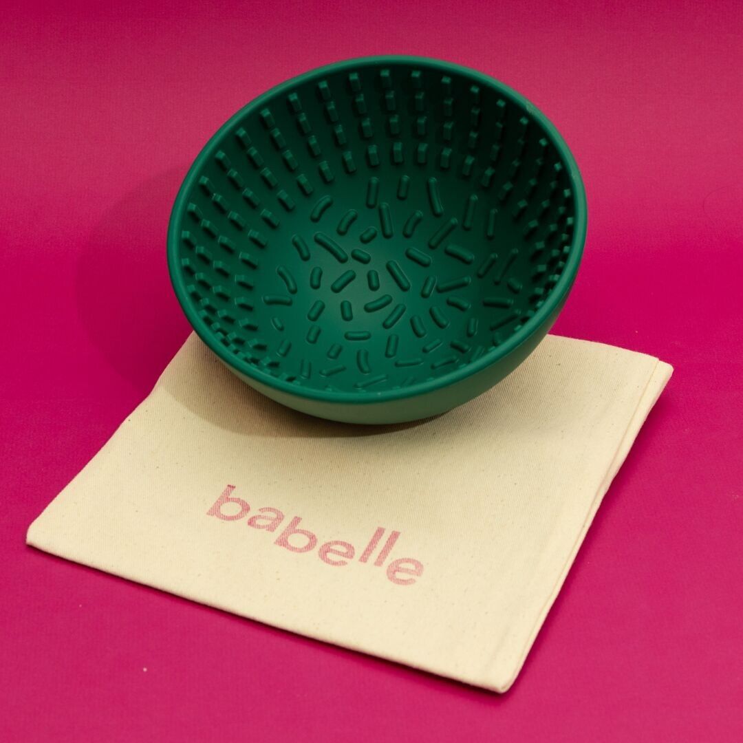 The Wiggler Lickbowl - Arricchimento per cani - Hunter Green