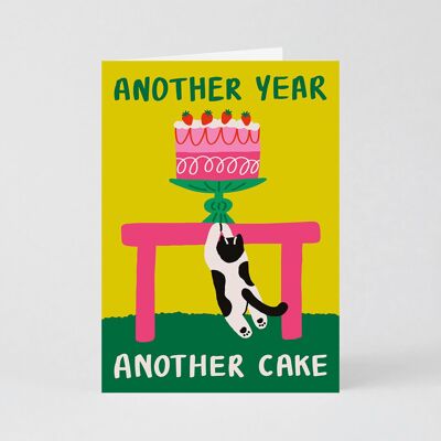 Greeting Card (Folded) + Envelope - Birthday - Another Cake (11x15cm / A6)