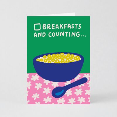 Greeting Card (Folded) + Envelope - Birthday - Breakfasts (11x15cm / A6)