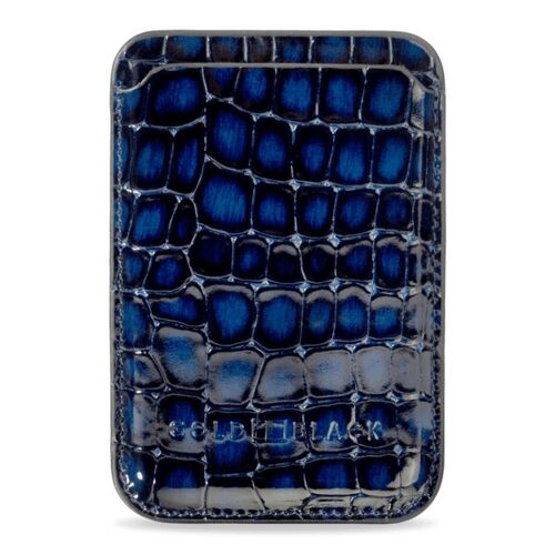 iPhone MagSafe Wallet - Leder Milano Design blau