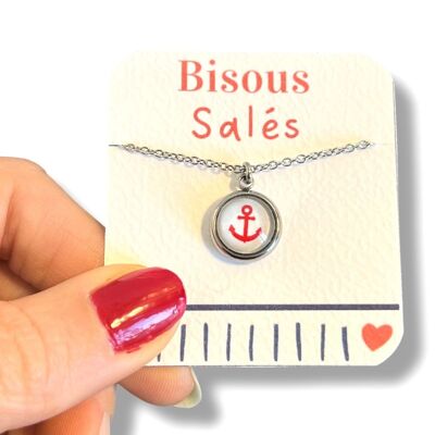 Red Anchor Children's Necklace / Salty Kisses!