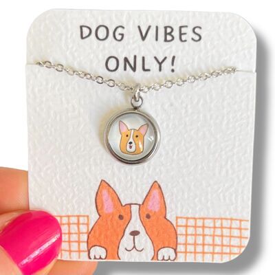 Collana per bambini con piccolo cane corgi