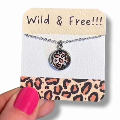 Children's Leopard Print Necklace / Wild & Free!