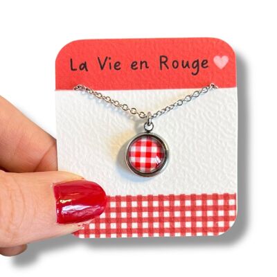 Red Vichy Children's Necklace/Life in Red!