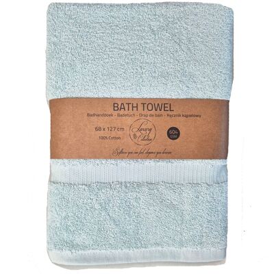 Light blue luxury collection bath towels 68x127cm - 604 g/m²
