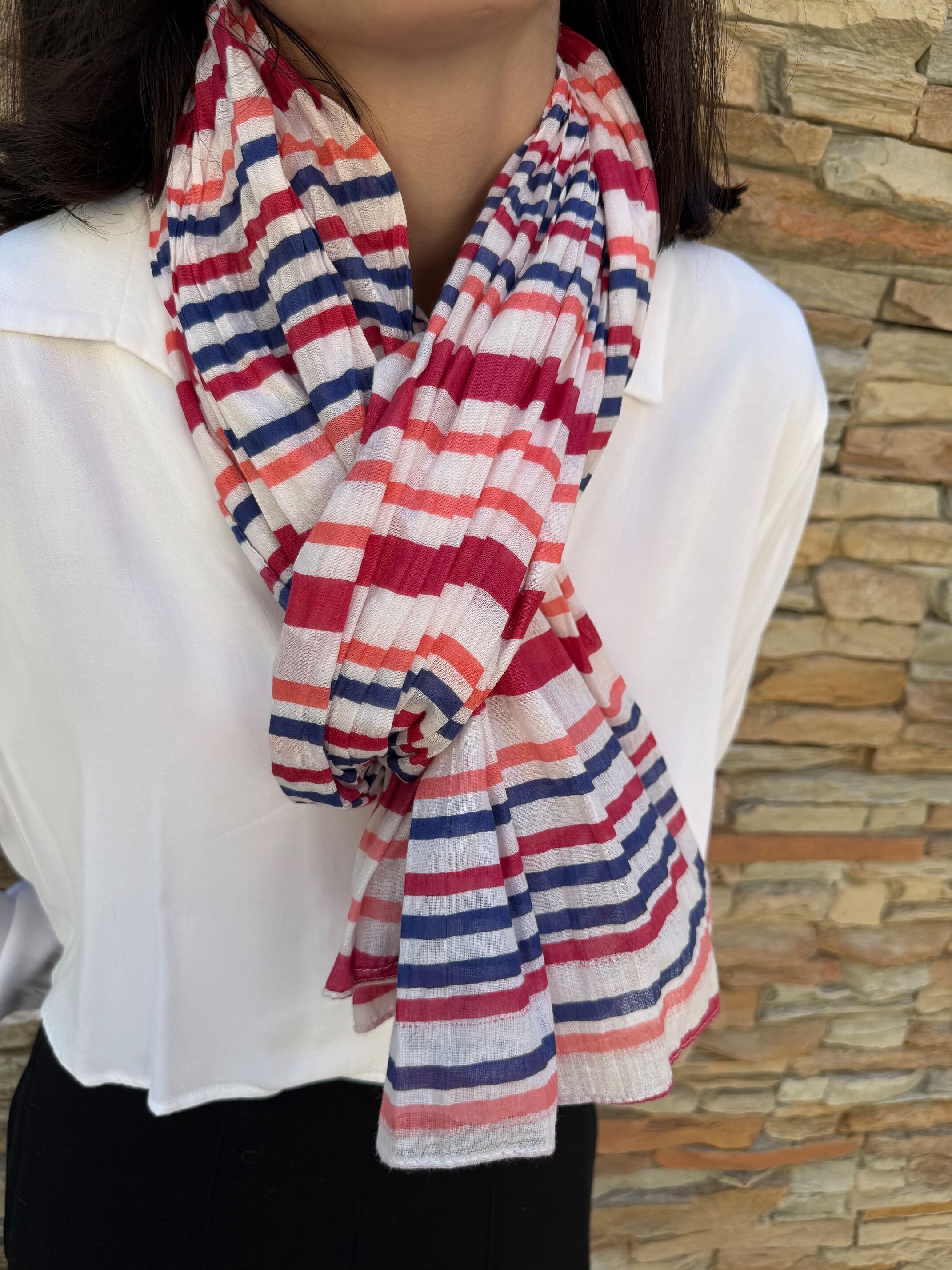 Sciarpa da marinaio 100% cotone - Donna