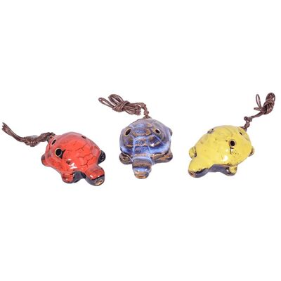Silbato de ocarina de tortuga de resina