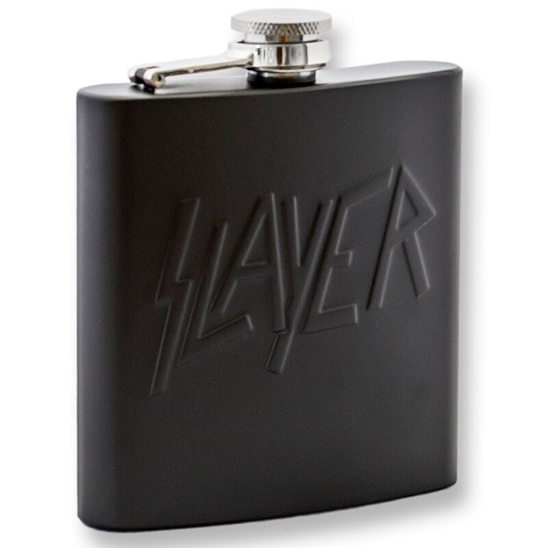 Petaca con relieve - Slayer - Logotipo (180 ml)