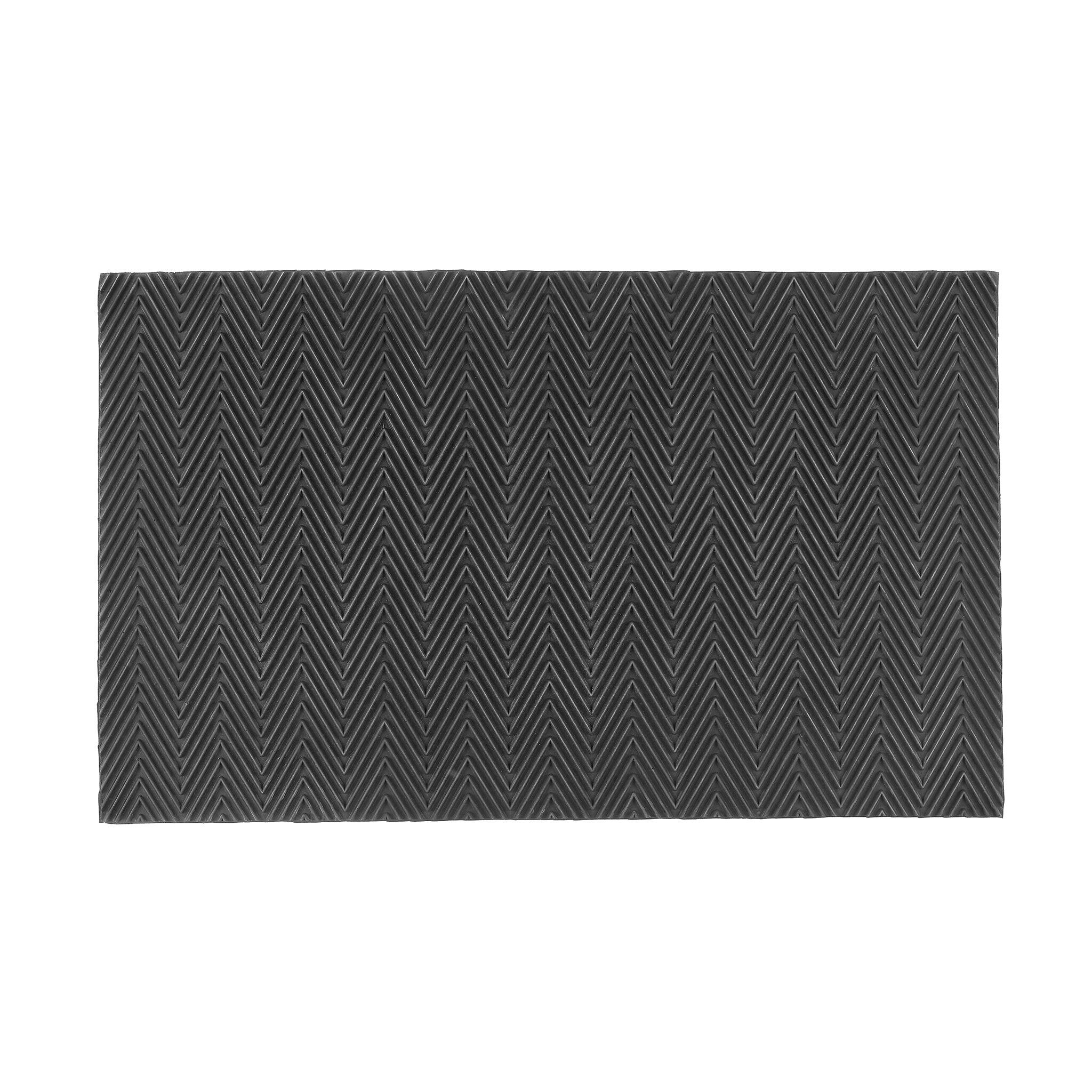 My Mat Wendbare Fußmatte aus Gummi mit Zickzack-Muster