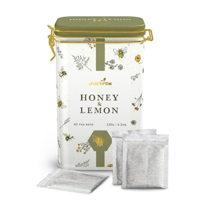 Lata de té de miel y limón Bees & Garden (60 bolsitas)