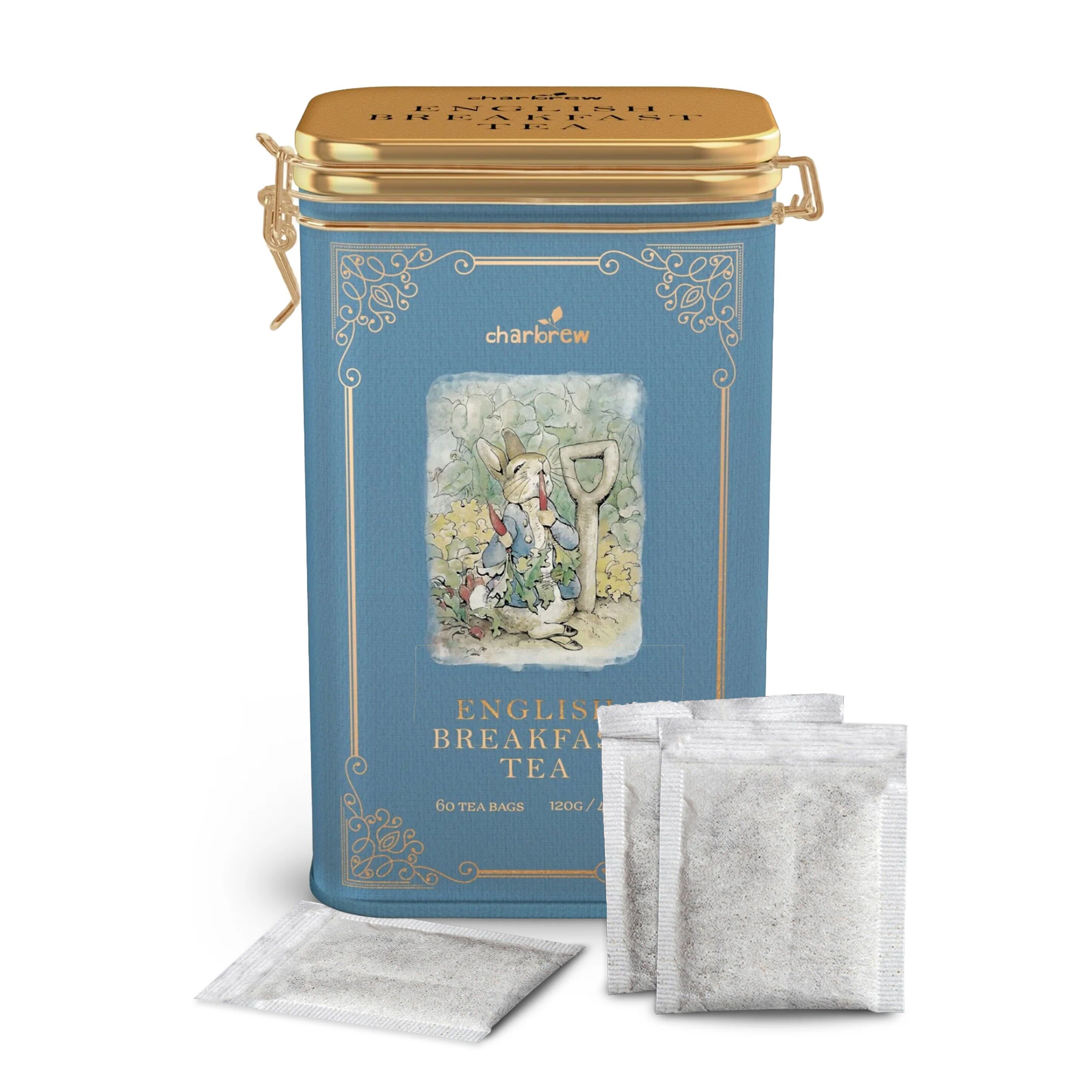 Scatola di tè inglese per la colazione di Peter Rabbit - 60 bustine di tè