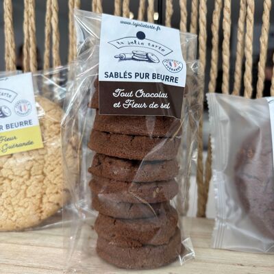 Galletas de mantequilla pura, todo chocolate 125g