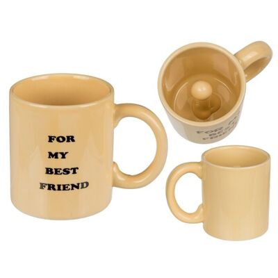 Taza, pene, Para mi mejor amigo, aprox. 9,5 x 8 centímetros,