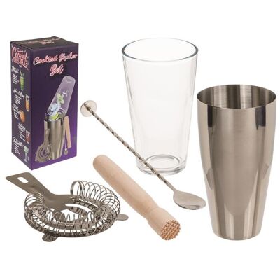 Cocktail shaker set, incl.1 stainless steel cup,