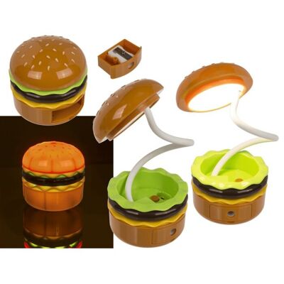 Lampe de table et veilleuse LED, burger,