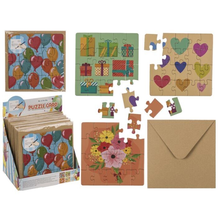 Square gift card, puzzle, birthday,