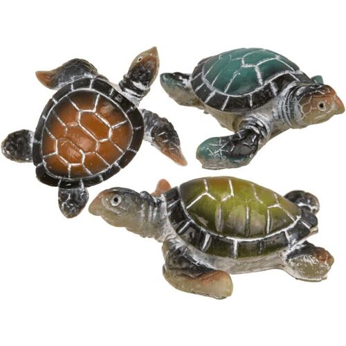 Polyresin-Dekofigur, Schildkröte, 5,5  x 2 cm,
