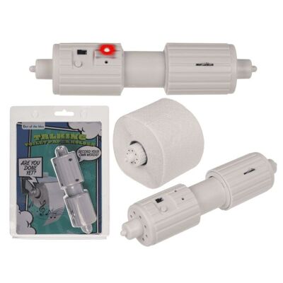 Talking toilet paper holder, 3.5 x 16 cm,