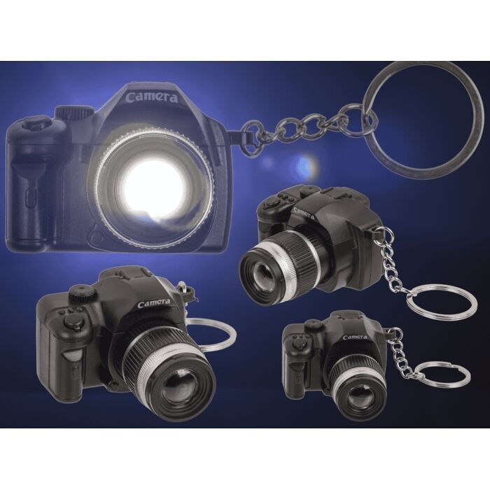 Metal keychain, camera,