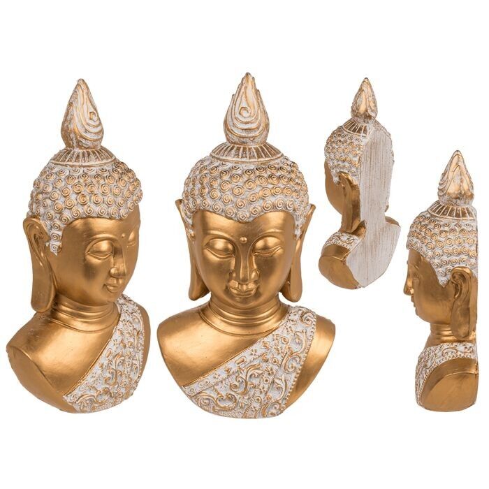 Deco bust, Buddha, approx. 14.5 x 8 x 27.5 cm,
