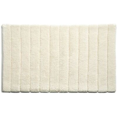 Alfombra Hug de bambú a rayas - Crema