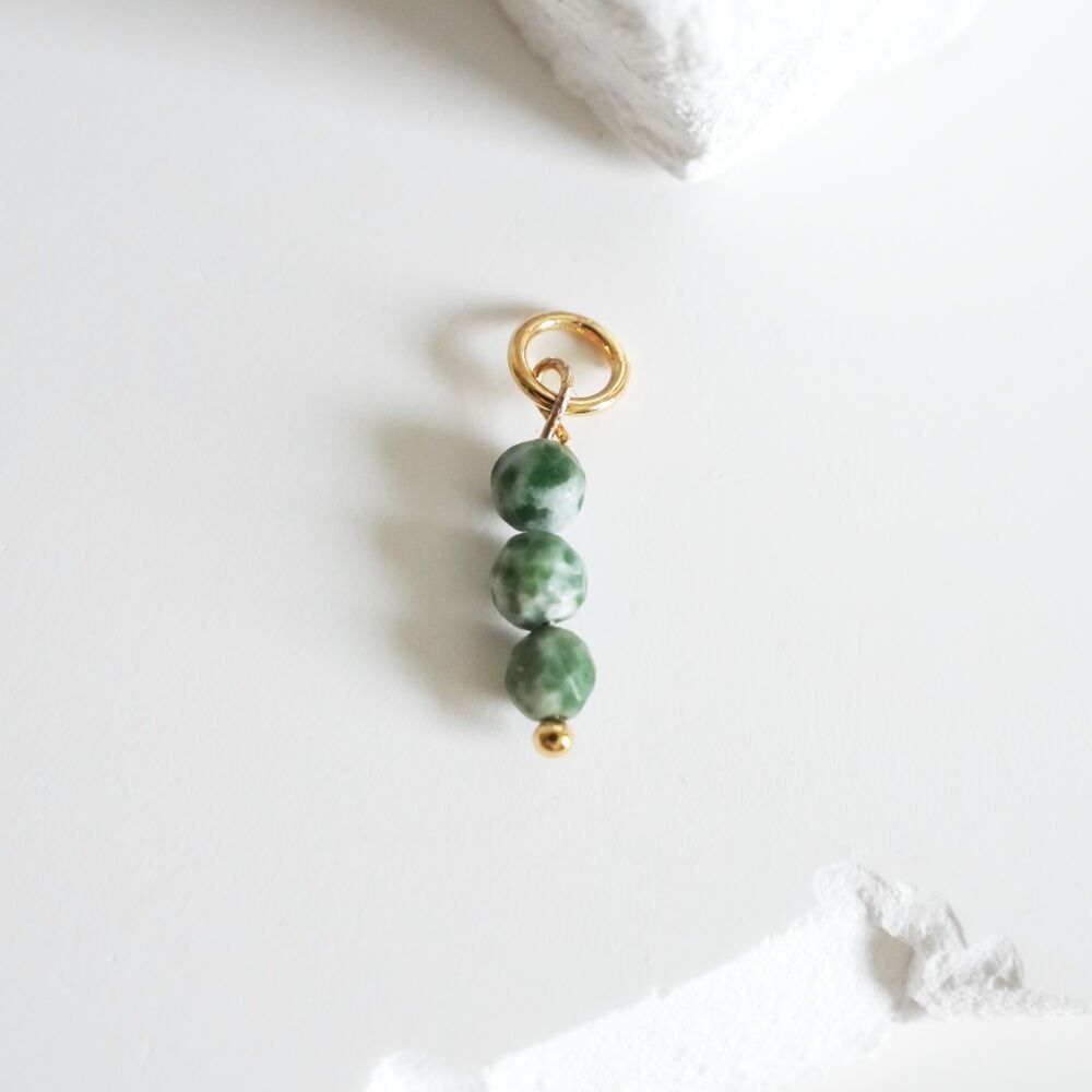 Iris Charm - Natürlicher Erbsenjaspis