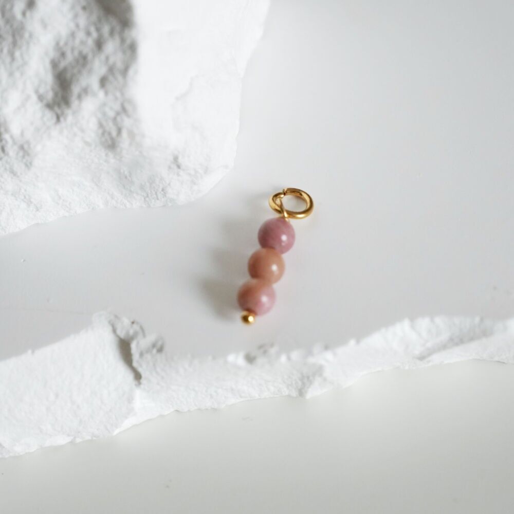 Charm Eden - Rhodonitperlen