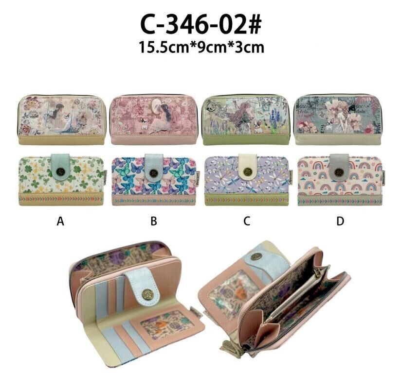 Damen Geldbörse mit süßer Candy-Puppe und Platz für Karten