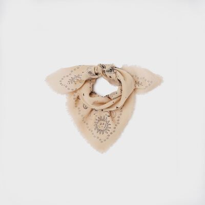 Alice 100% wool bandana - Ecru
