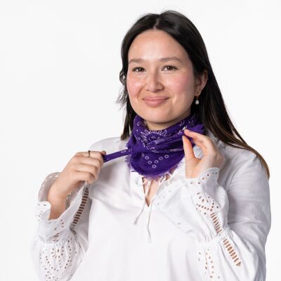 Alice Violet 100% Wool Bandana