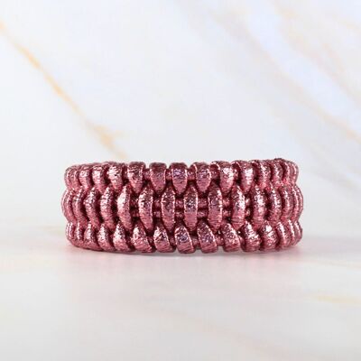 Bracciale Noor in lurex oro rosa