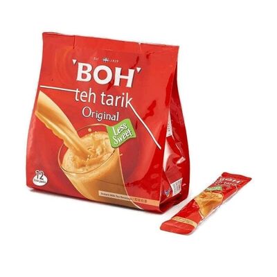 Té BOH – Teh Tarik original “Menos dulce”, 12 porciones