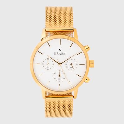 Valeria | Goud | Mesh | 38 mm