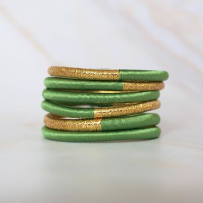 Brazalete Dahabi marroquí verde pálido