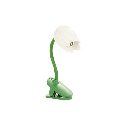 Lampada da lettura a tulipano bianco