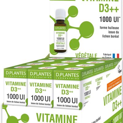 Espositore da 12 vitamine D3 1000 UI vegetali