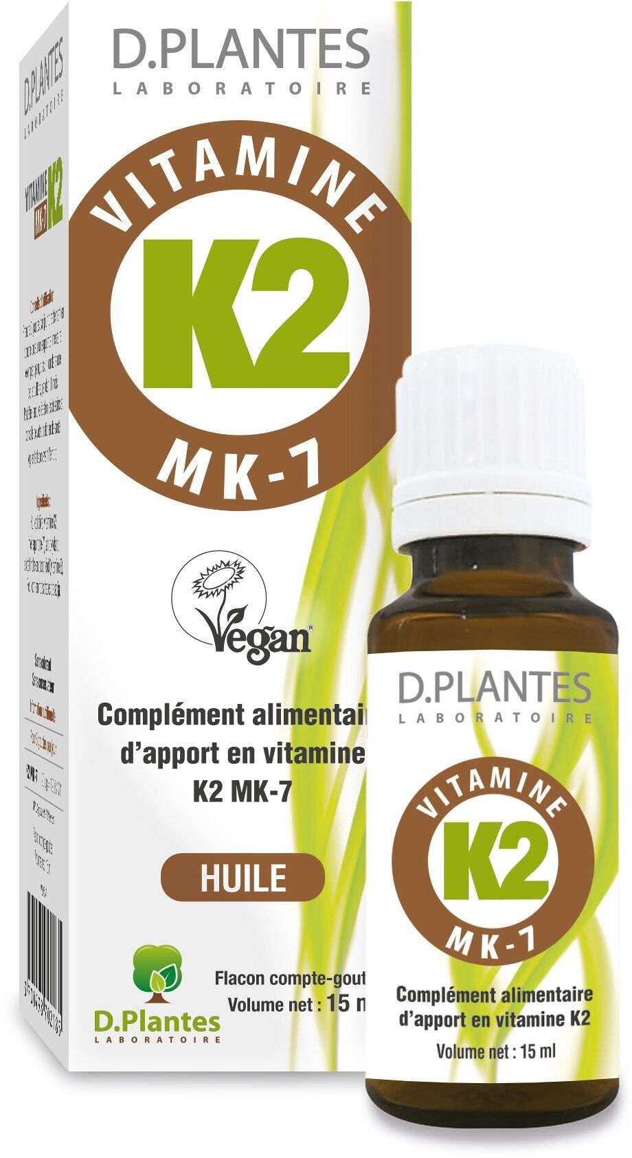 Vitamin K2 MK-7 15 ml D.Pflanzen VEGAN Labor
